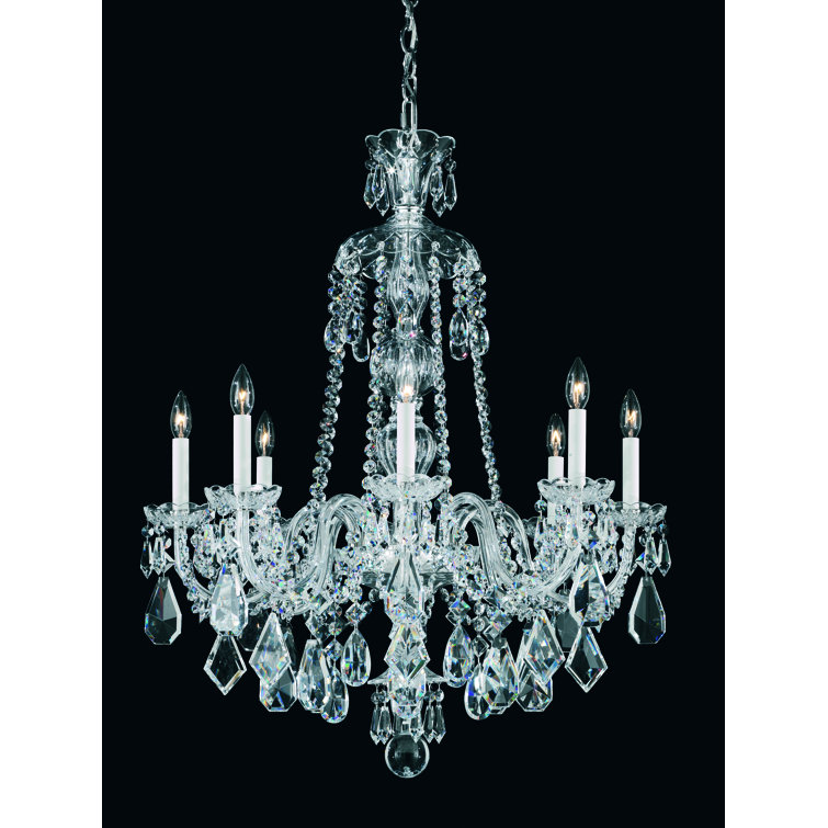 Hamilton 28'' Jet Black and Crystal Traditional Chandelier
