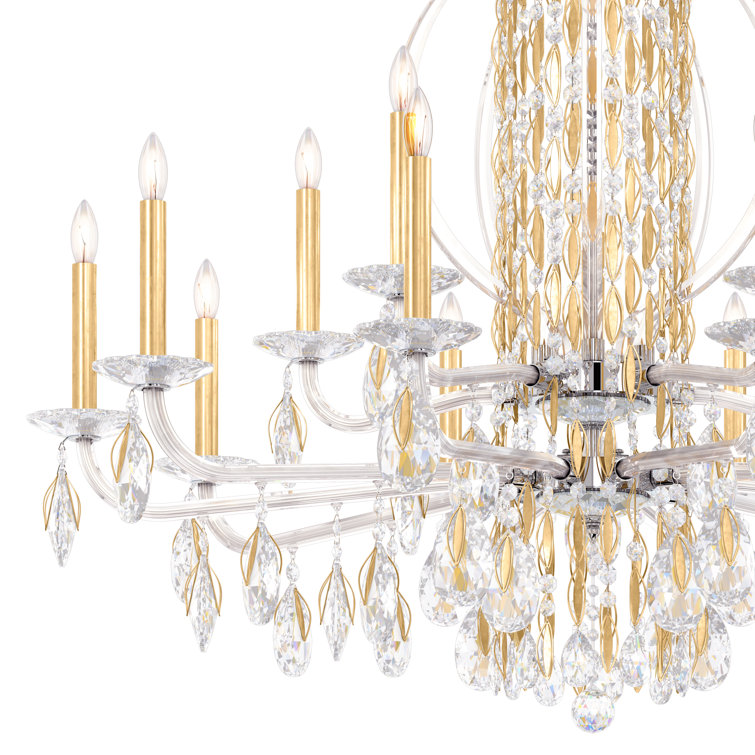 Heirloom Gold Heritage Clear Crystal 15-Light Traditional Chandelier