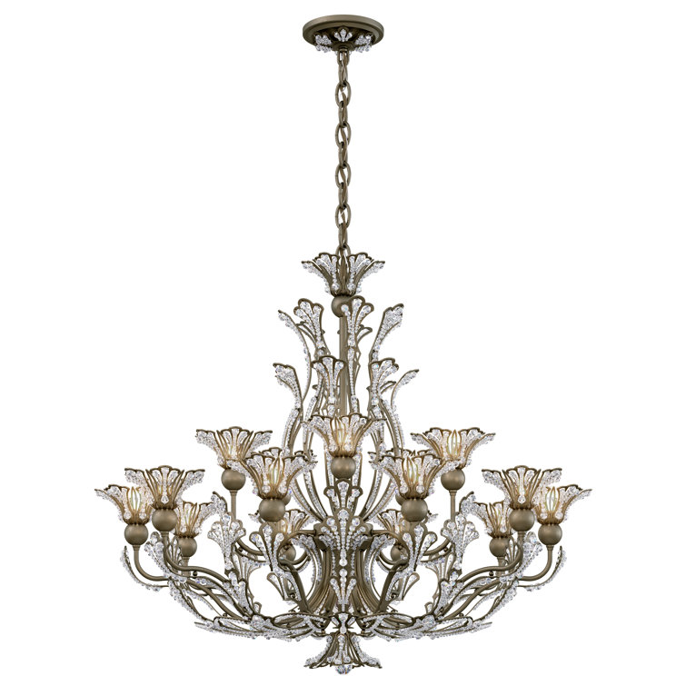 Etruscan Gold 16-Light Crystal Chandelier with Swarovski Elements