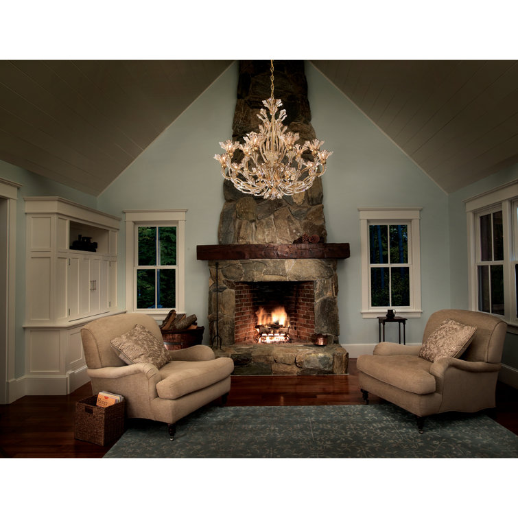Etruscan Gold 16-Light Crystal Chandelier with Swarovski Elements