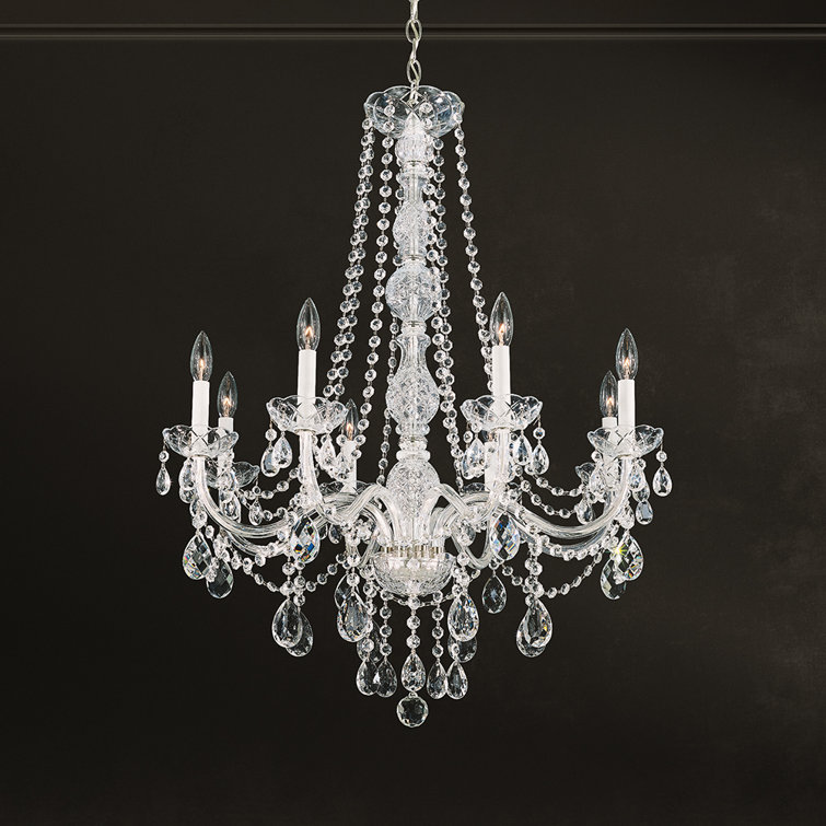 Arlington 15-Light Polished Silver Crystal Chandelier