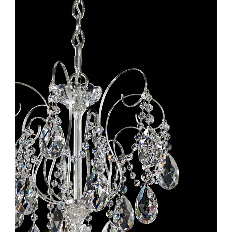 Elegant Heritage 14-Light Polished Silver Crystal Chandelier