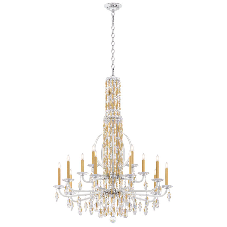Heirloom Gold 17-Light Crystal Chandelier with Clear Heritage Crystals