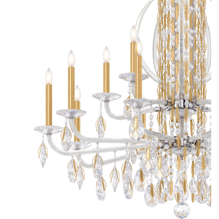 Heirloom Gold 17-Light Crystal Chandelier with Clear Heritage Crystals