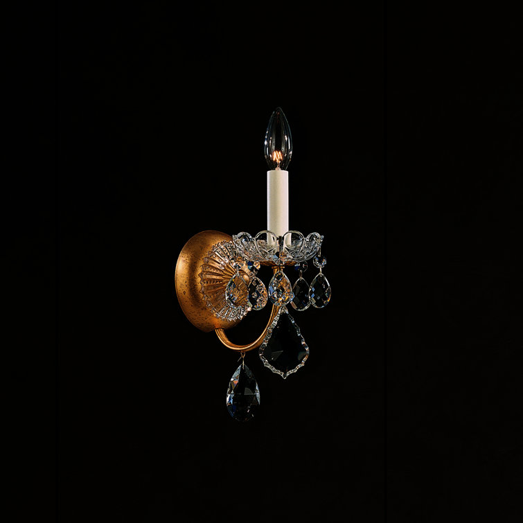Etruscan Gold Heritage Crystal 1-Light Wall Sconce
