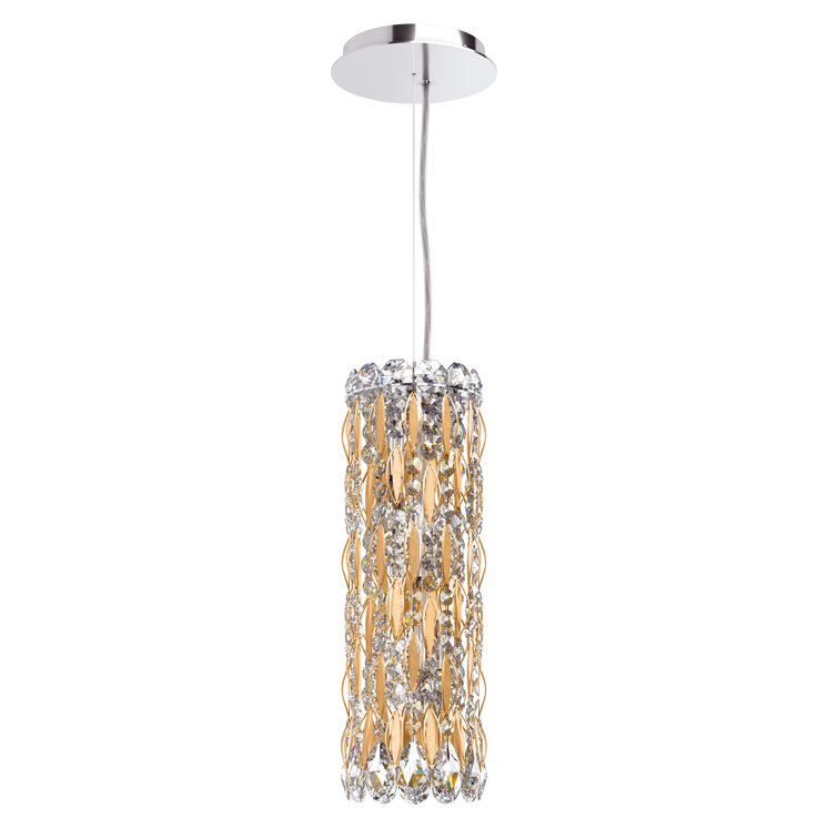 Heirloom Gold 3-Light Mini Crystal Pendant with Heritage Accents