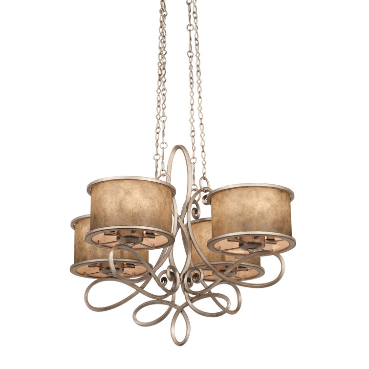 Whitfield Aged Silver 20-Light Drum Chandelier