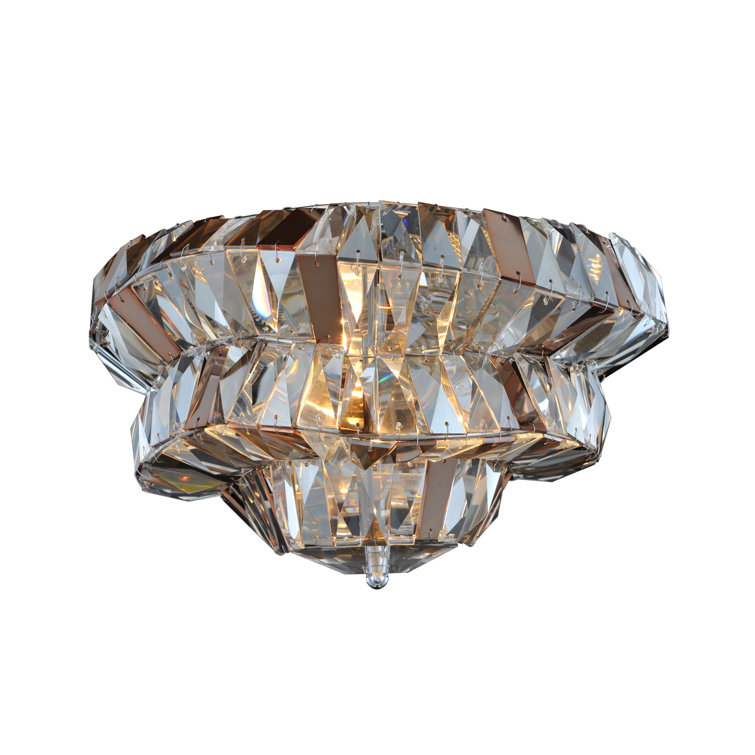 Gehry Bronze and Crystal 2-Light Wall Sconce
