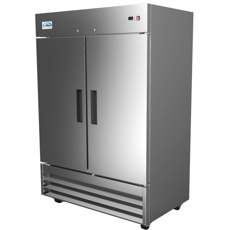 54" Stainless Steel Two-Door Commercial Reach-In Refrigerator