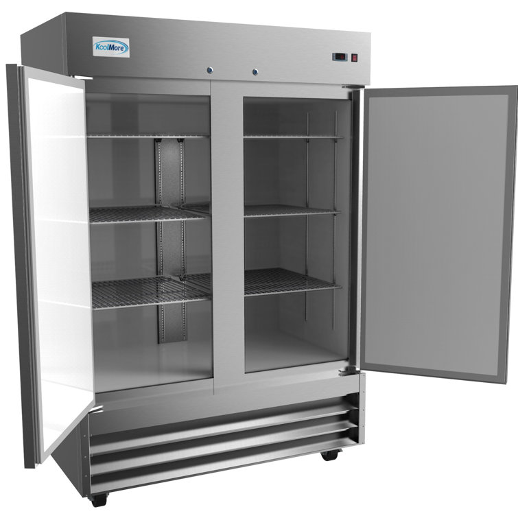54" Stainless Steel Two-Door Commercial Reach-In Refrigerator