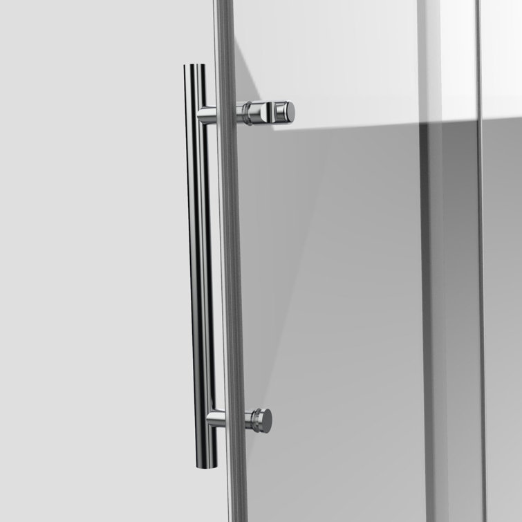60'' Chrome Frameless Sliding Shower Enclosure