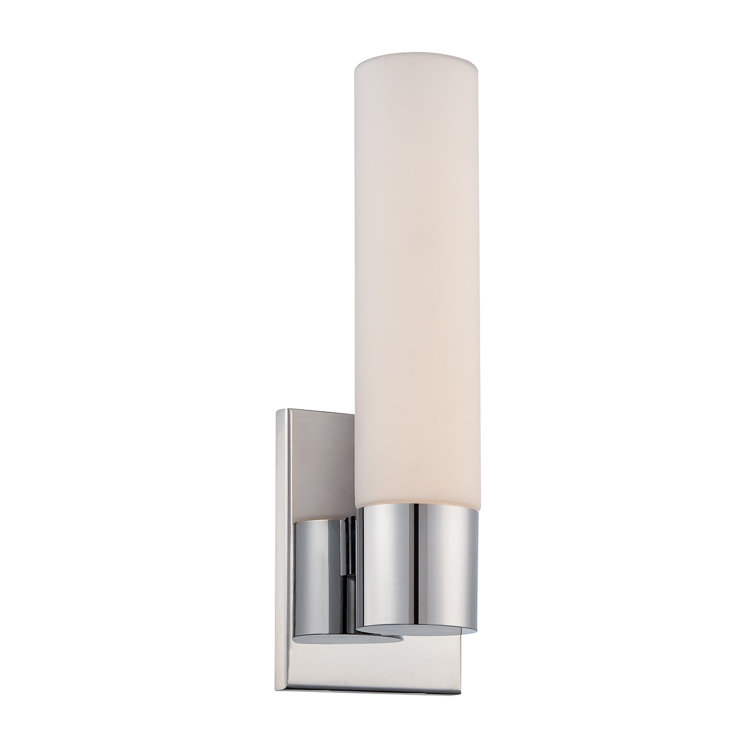 Elementum Sleek Chrome LED Vanity Wall Sconce, 18"