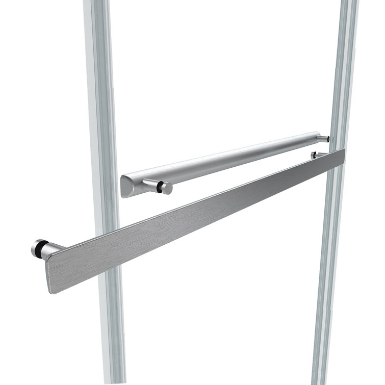 Spezia 68" Nickel Double Sliding Frameless Glass Shower Door