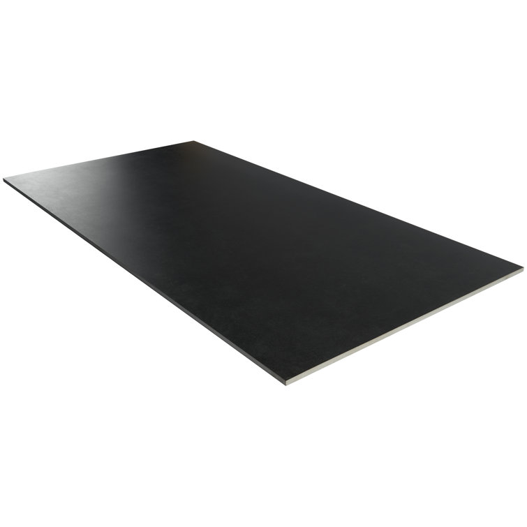 Large Format Black Matte Rectified Porcelain Wall & Floor Tile