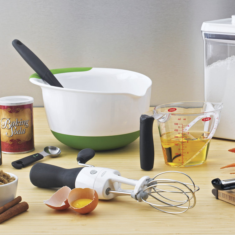 Good Grips 3-Piece White and Multicolor Mixing Bowl Set