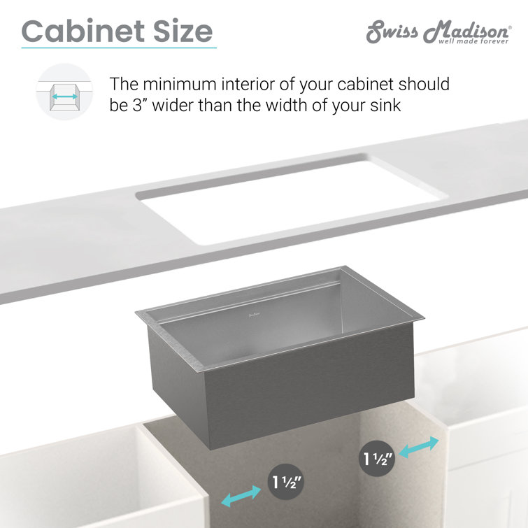 Rivage 30 x 19 Stainless Steel Single Basin Undermount Sink