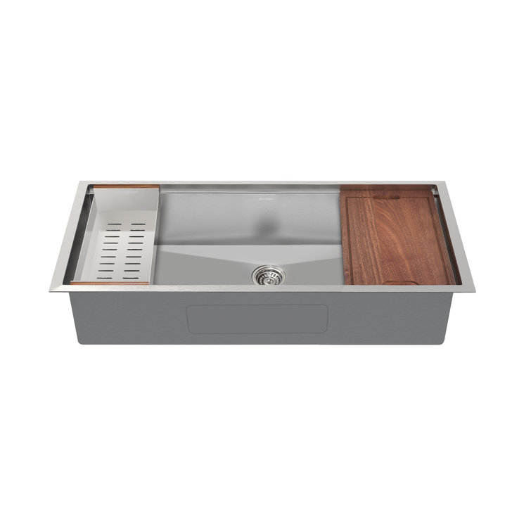 Rivage 45 x 19 Stainless Steel Single Basin Undermount Kitchen Sink