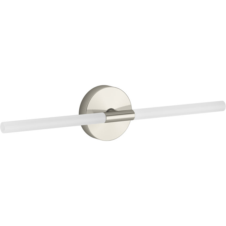 Components Polished Chrome 24" LED Dimmable Sconce with Frosted Glass