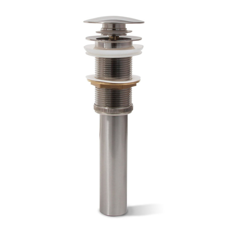 Brushed Nickel 9'' Pop-Up Bathroom Sink Drain