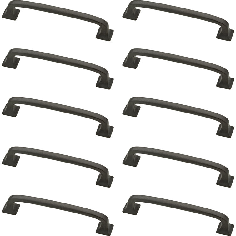 Soft Iron 4" Bar Pull Handles with Mounting Hardware