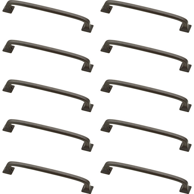 Soft Iron 4" Bar Pull Handles with Mounting Hardware
