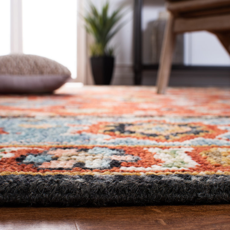 Farmerville Hand-Knotted Wool Oriental Rug, Red, 9' x 12'