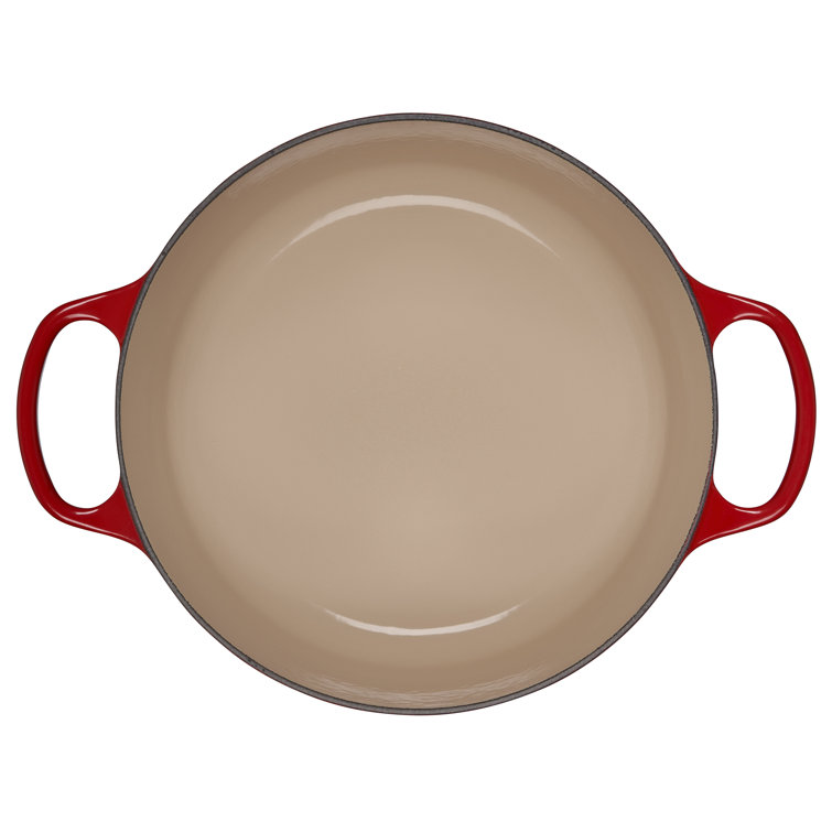 Caribbean Blue Enameled Cast Iron Round Dutch Oven with Lid