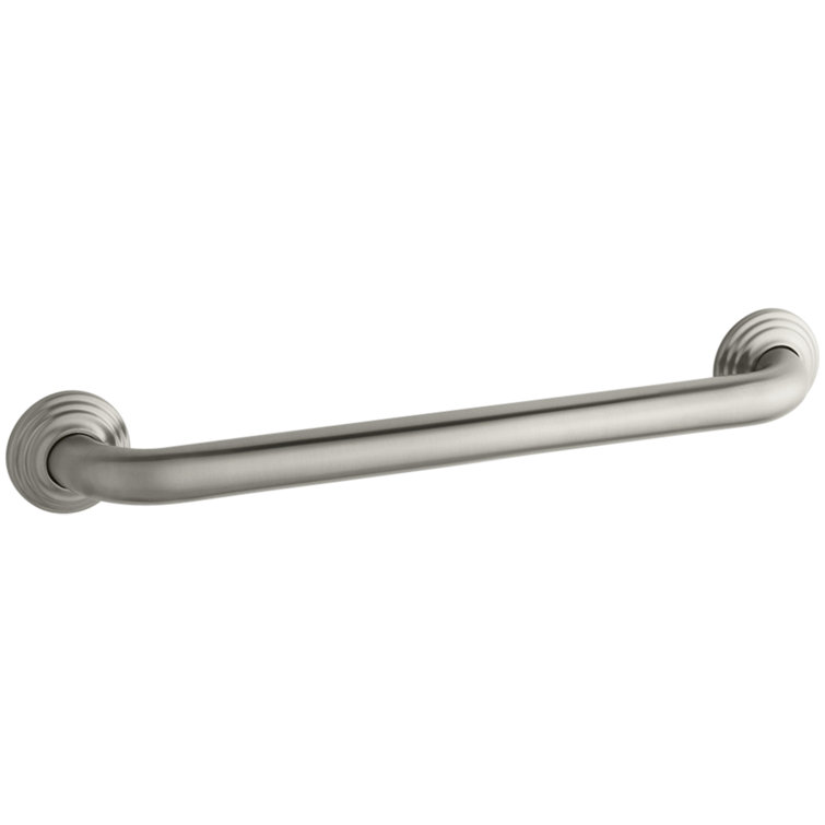 42" Vibrant Brushed Nickel Metal Bathroom Grab Bar