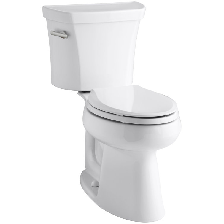 White High Efficiency Elongated Two-Piece Toilet