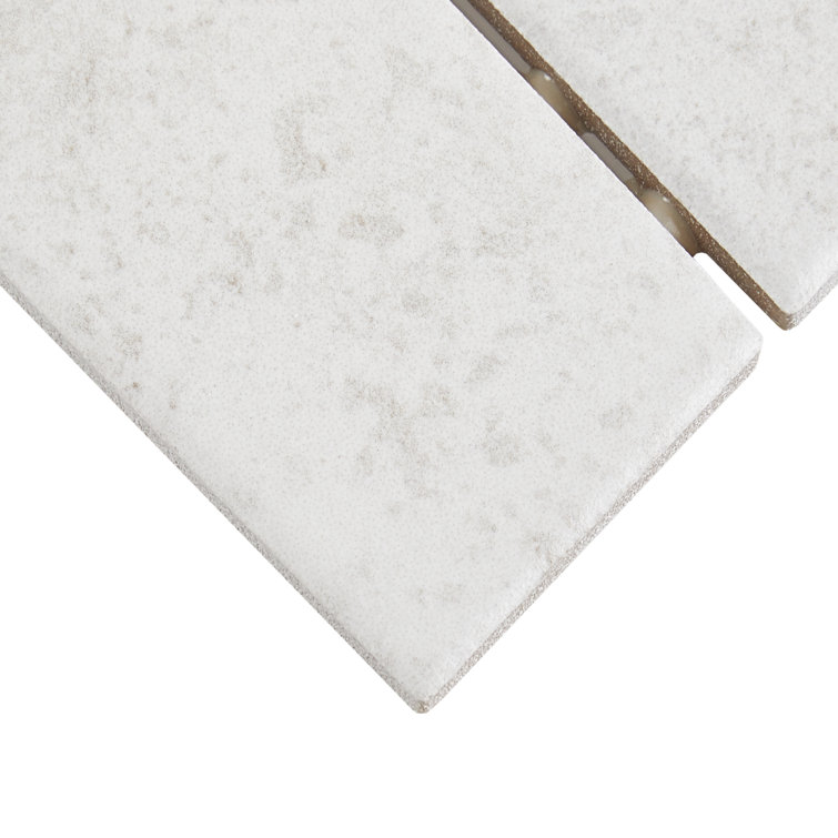 Matte White Porcelain Herringbone Mosaic Tile Sheet