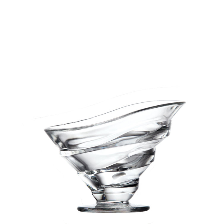 Elegant Clear Glass 9 oz Dessert Bowls Set of 6
