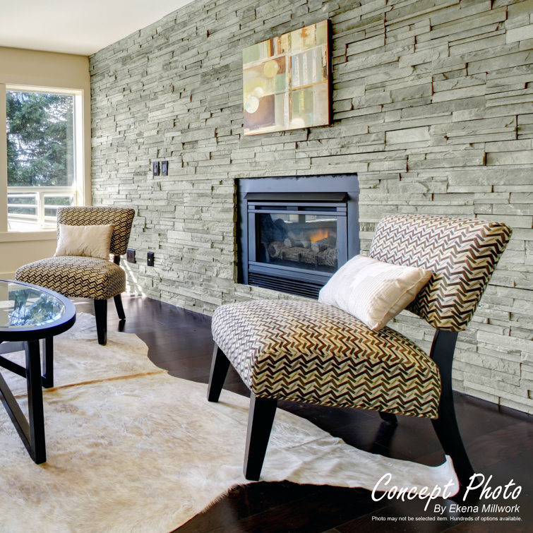 Colfax Faux Stone Siding Panel in Beige and Brown