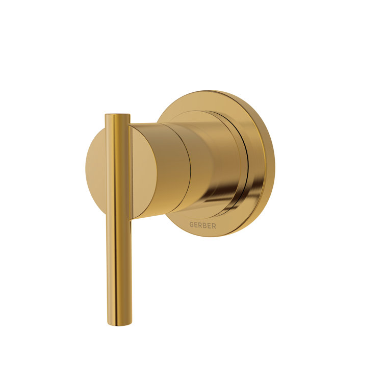 Brushed Bronze Lever Thermostatic Shower Faucet Trim Kit