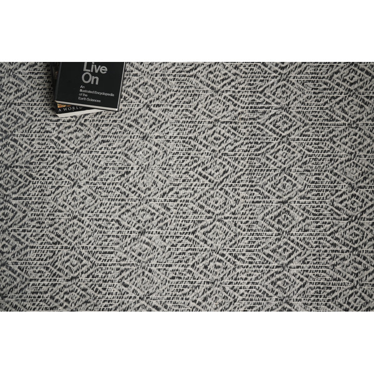 Handmade Woven Earth Wool Area Rug in Gray 6' x 9'