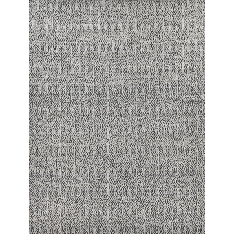 Handmade Woven Earth Wool Area Rug in Gray 6' x 9'