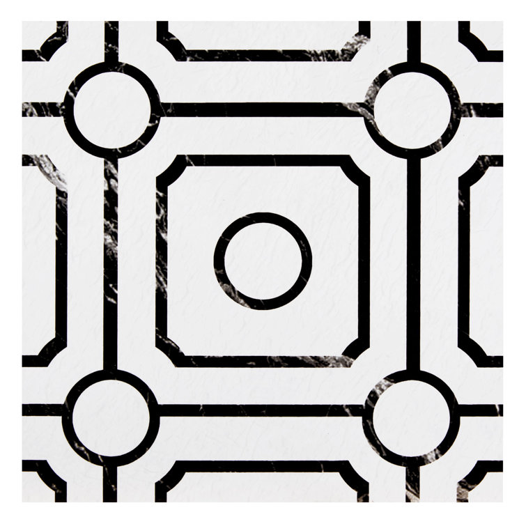 Carrera Pattern 12" x 12" Self-Adhesive Vinyl Floor Tiles