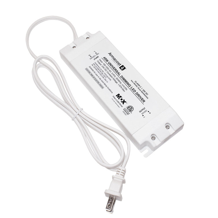 White Universal Dimmable LED Driver 24V DC, 45W