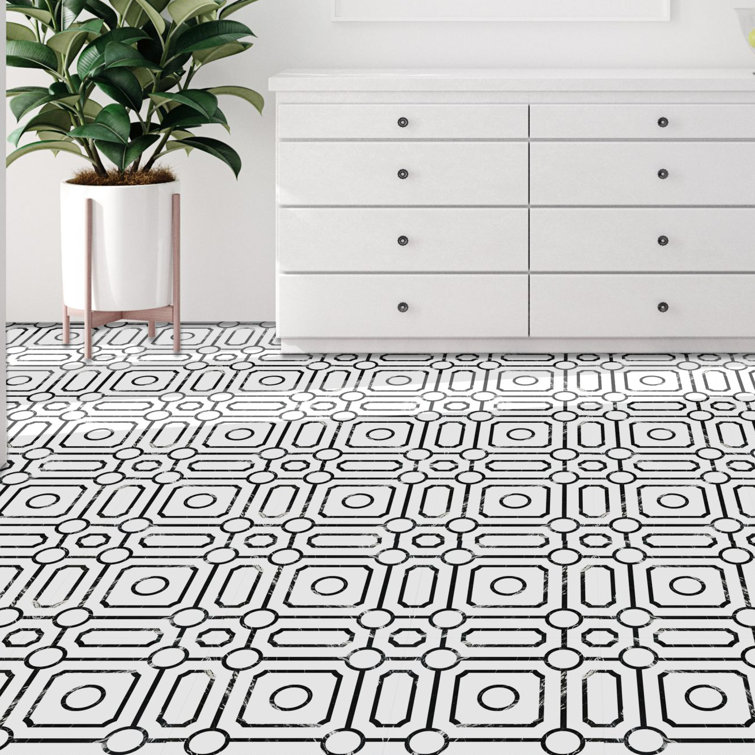 Carrera Pattern 12" x 12" Self-Adhesive Vinyl Floor Tiles