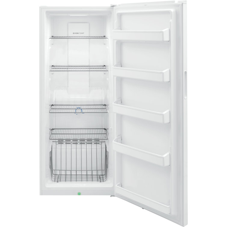 White 13 cu. ft. Frost-Free Upright Freezer with LED Lighting