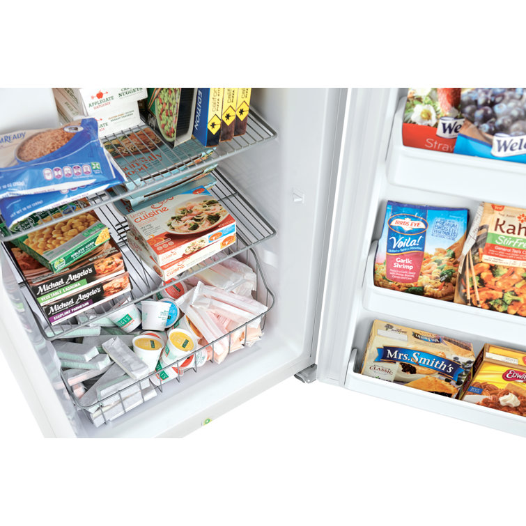 White 13 cu. ft. Frost-Free Upright Freezer with LED Lighting