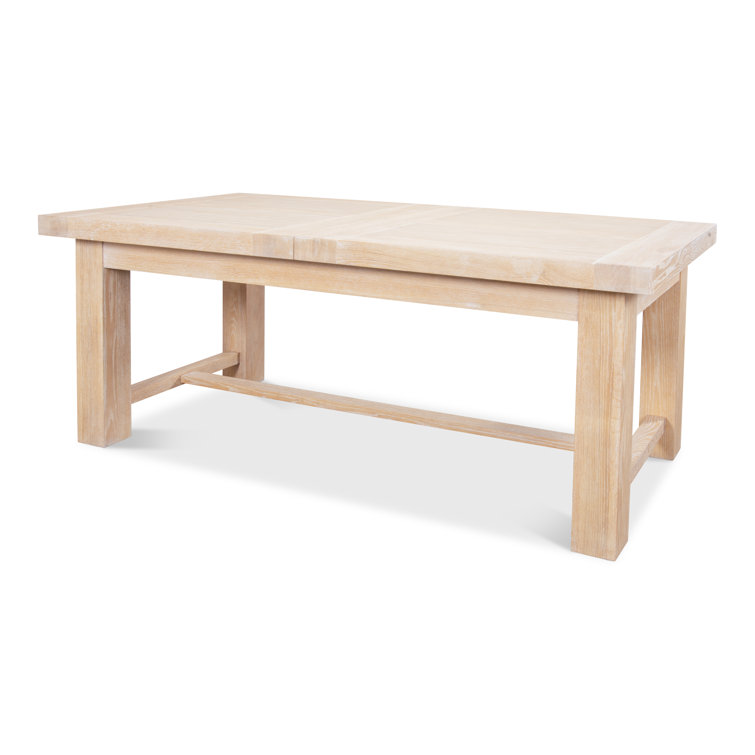 Contemporary Extendable Oak Dining Table for Six