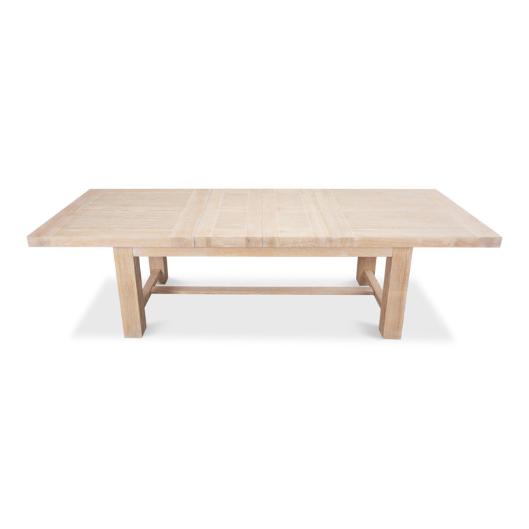 Contemporary Extendable Oak Dining Table for Six