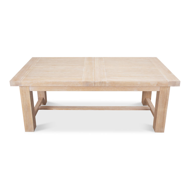 Contemporary Extendable Oak Dining Table for Six