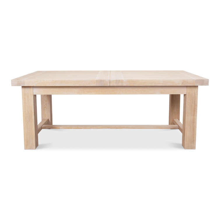 Contemporary Extendable Oak Dining Table for Six