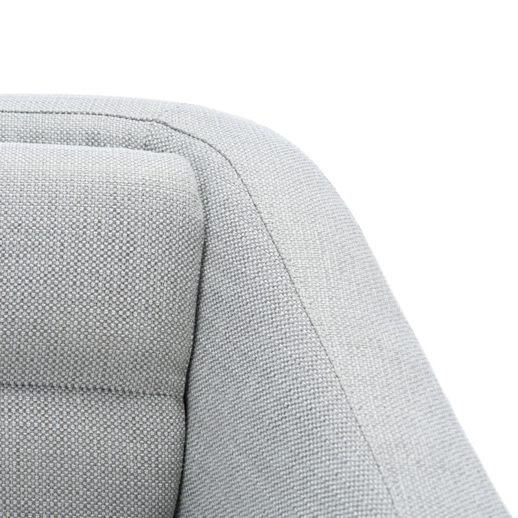 Mid-Century Chic Belladonna 56'' Light Gray Fabric Loveseat