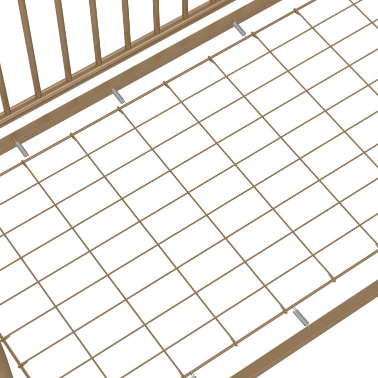 Gold Metal 3-in-1 Convertible Crib with Arched Frame