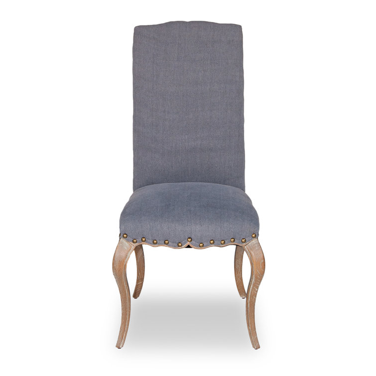 Thorne Blue Linen and Oak Upholstered Dining Chair (Set of 2)