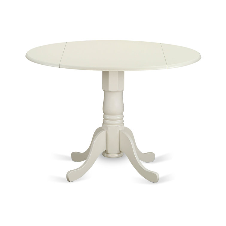 Linen White Extendable Rubberwood Pedestal Dining Table Set with Smoke Chairs