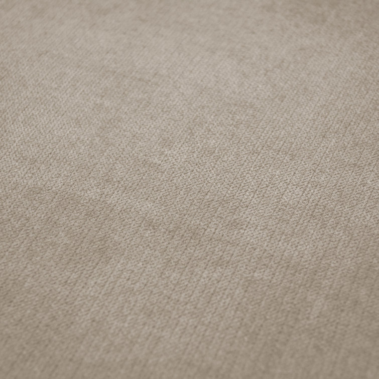 Beige Microfiber Upholstered Armchair with Solid Wood Legs
