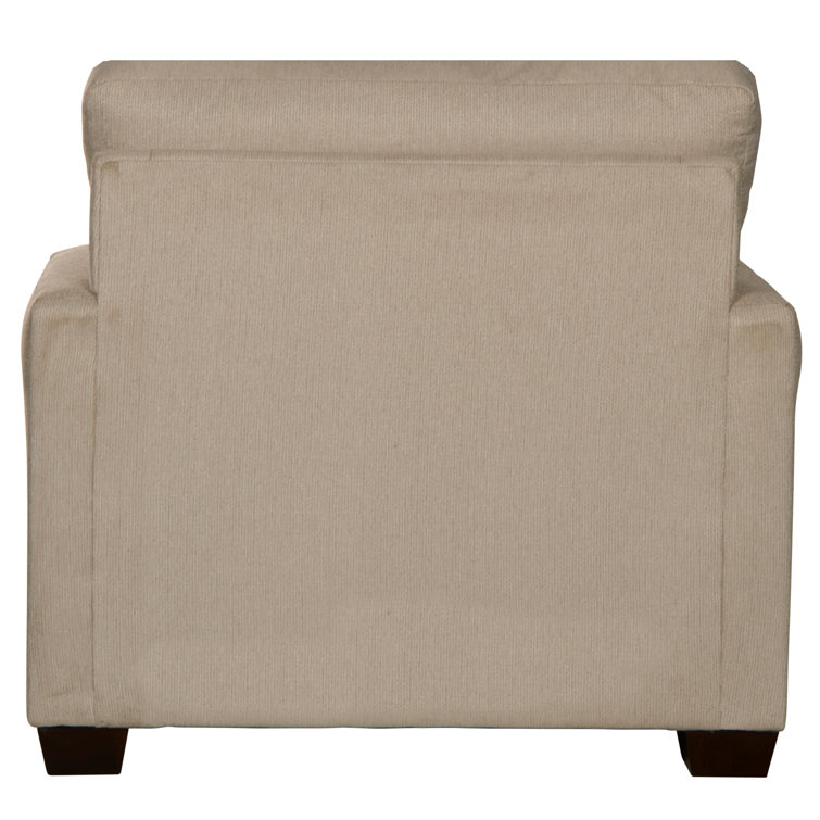 Keyone Platinum Beige 39" Wide Transitional Club Chair